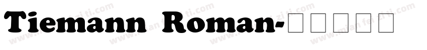 Tiemann Roman字体转换